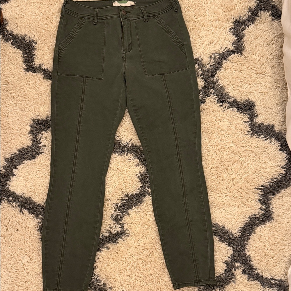 Anthropologie Forest Green Pants